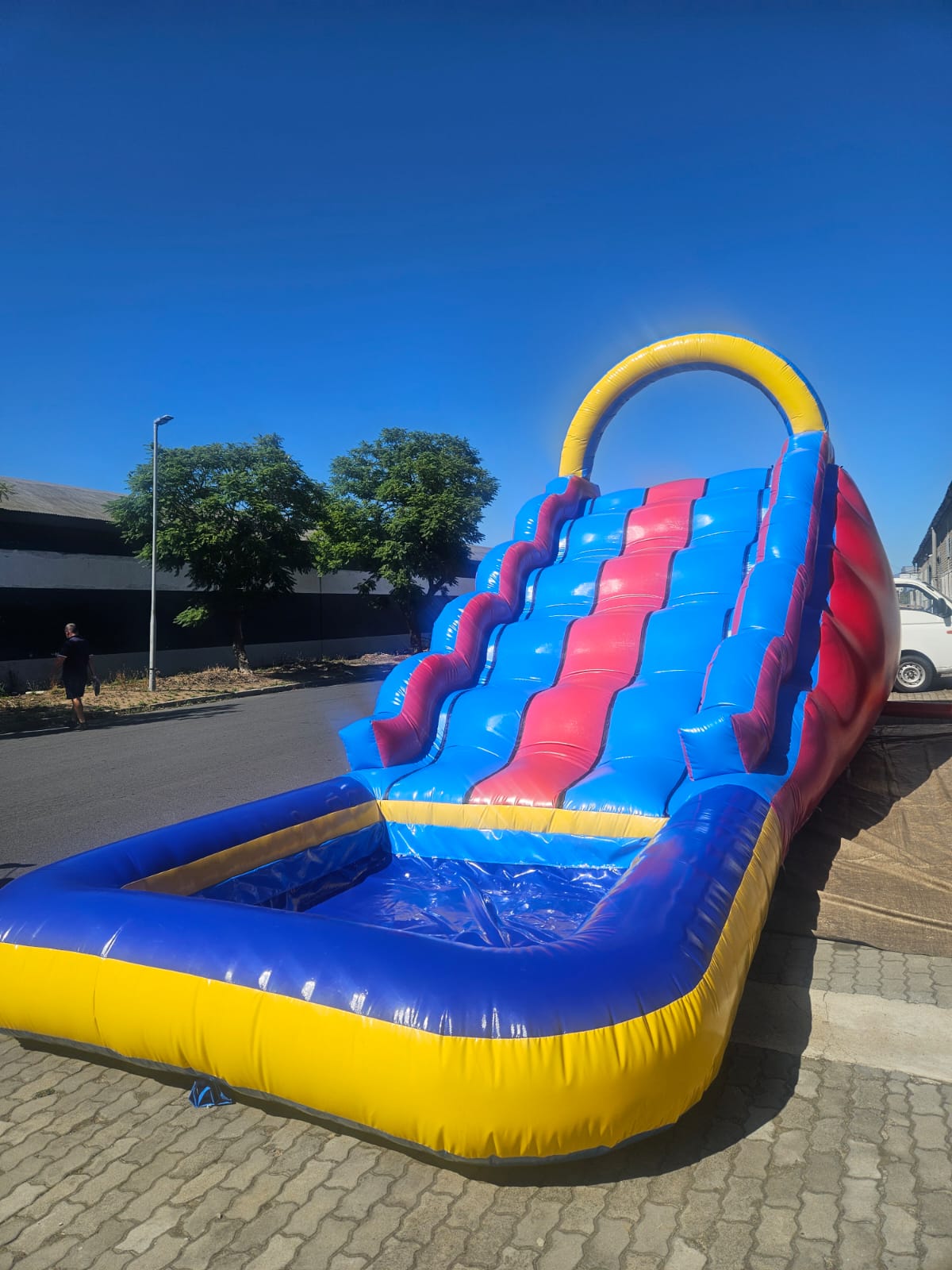 Super Wave Slide with Large Square Pond
