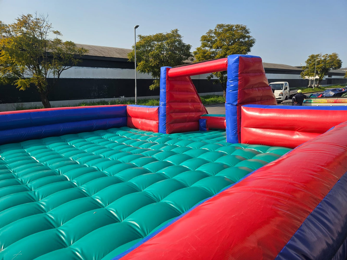 Inflatable Soccer Field with Bubble Floor