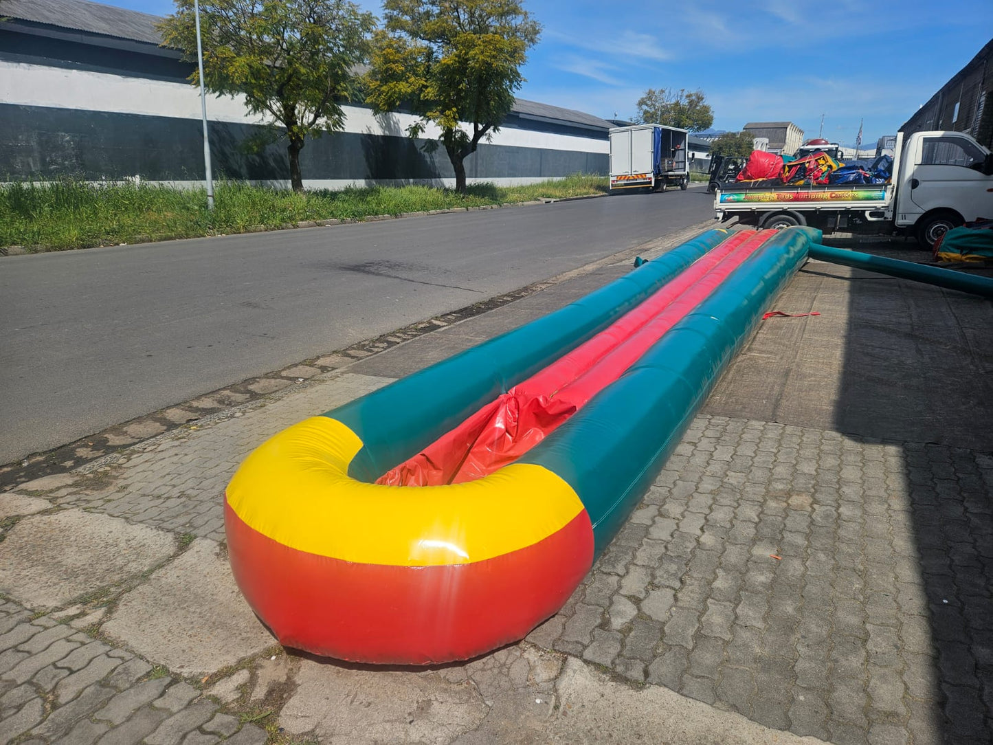 Water Slide with Normal Pond