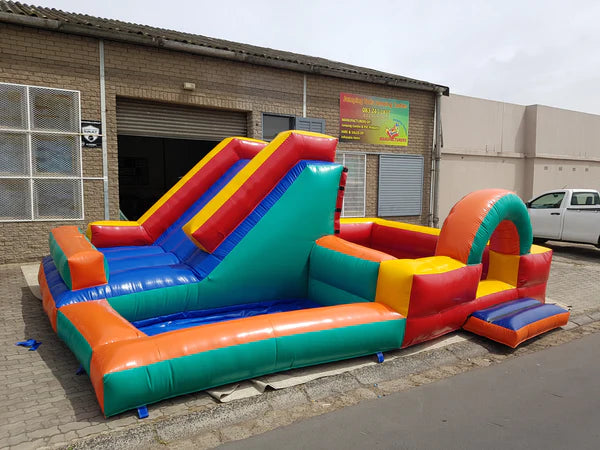 Foam Pond & Slide with Side Pool