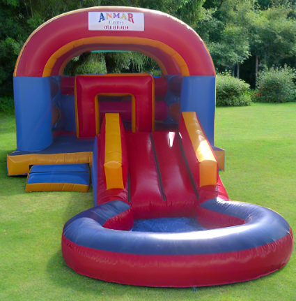 Fun Bouncer with Big Pond & Roof