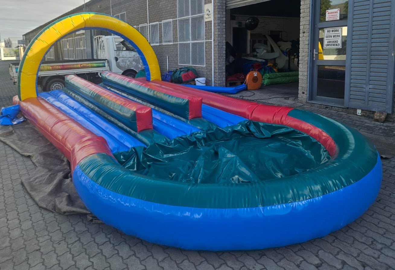 Triple Lane Water Slide