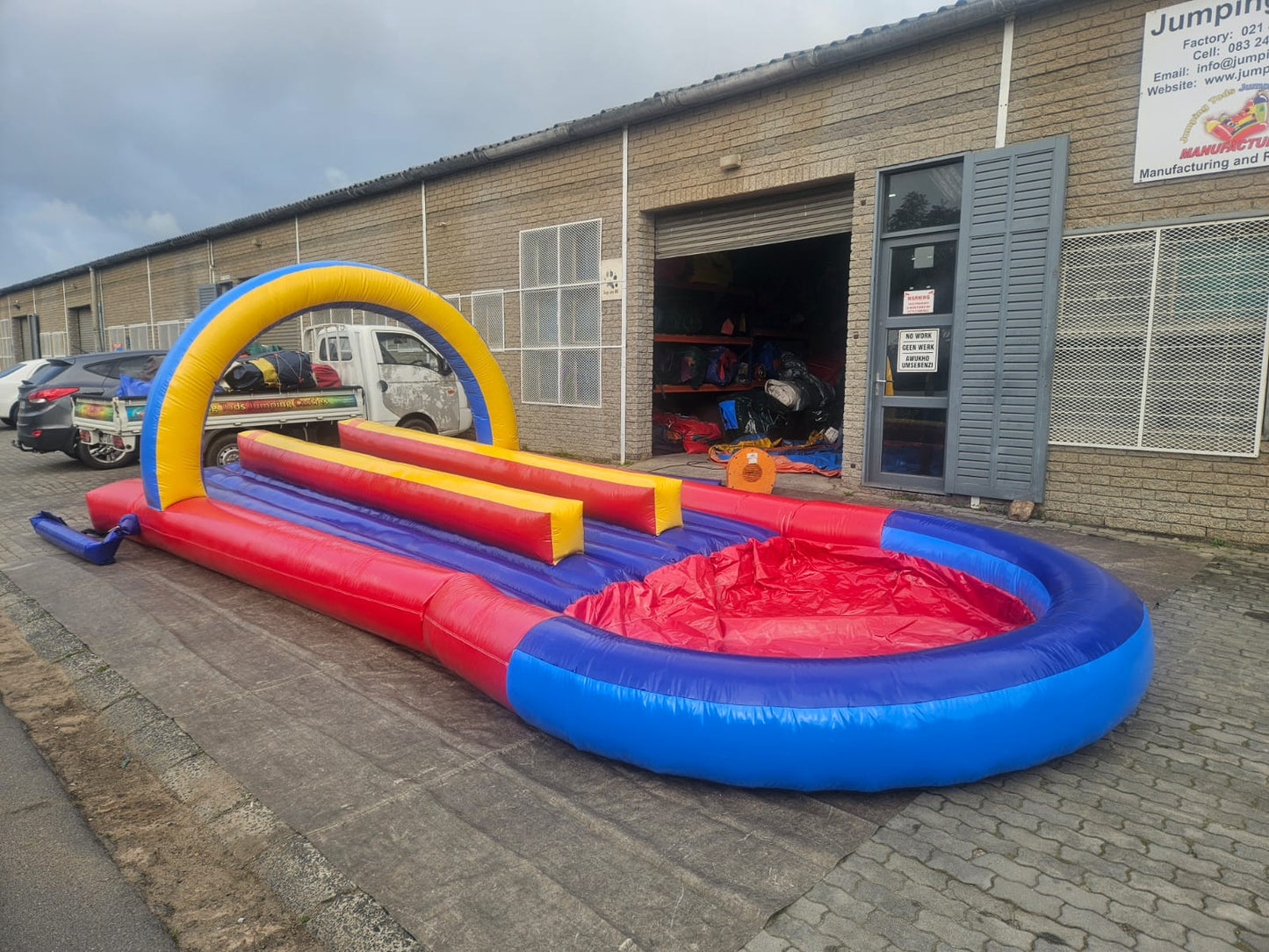 Triple Lane Water Slide