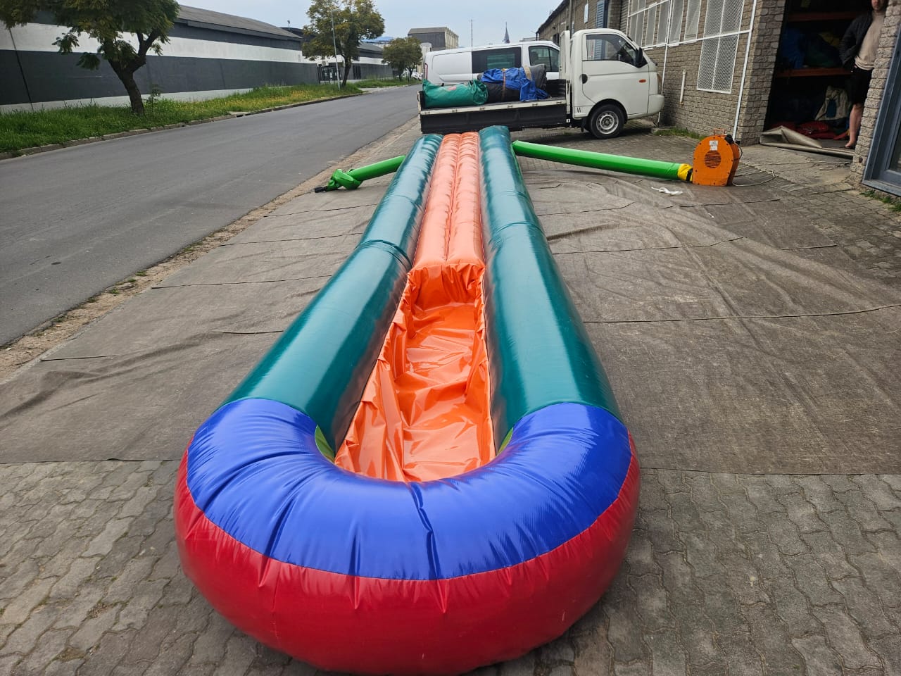 Water Slide with Normal Pond