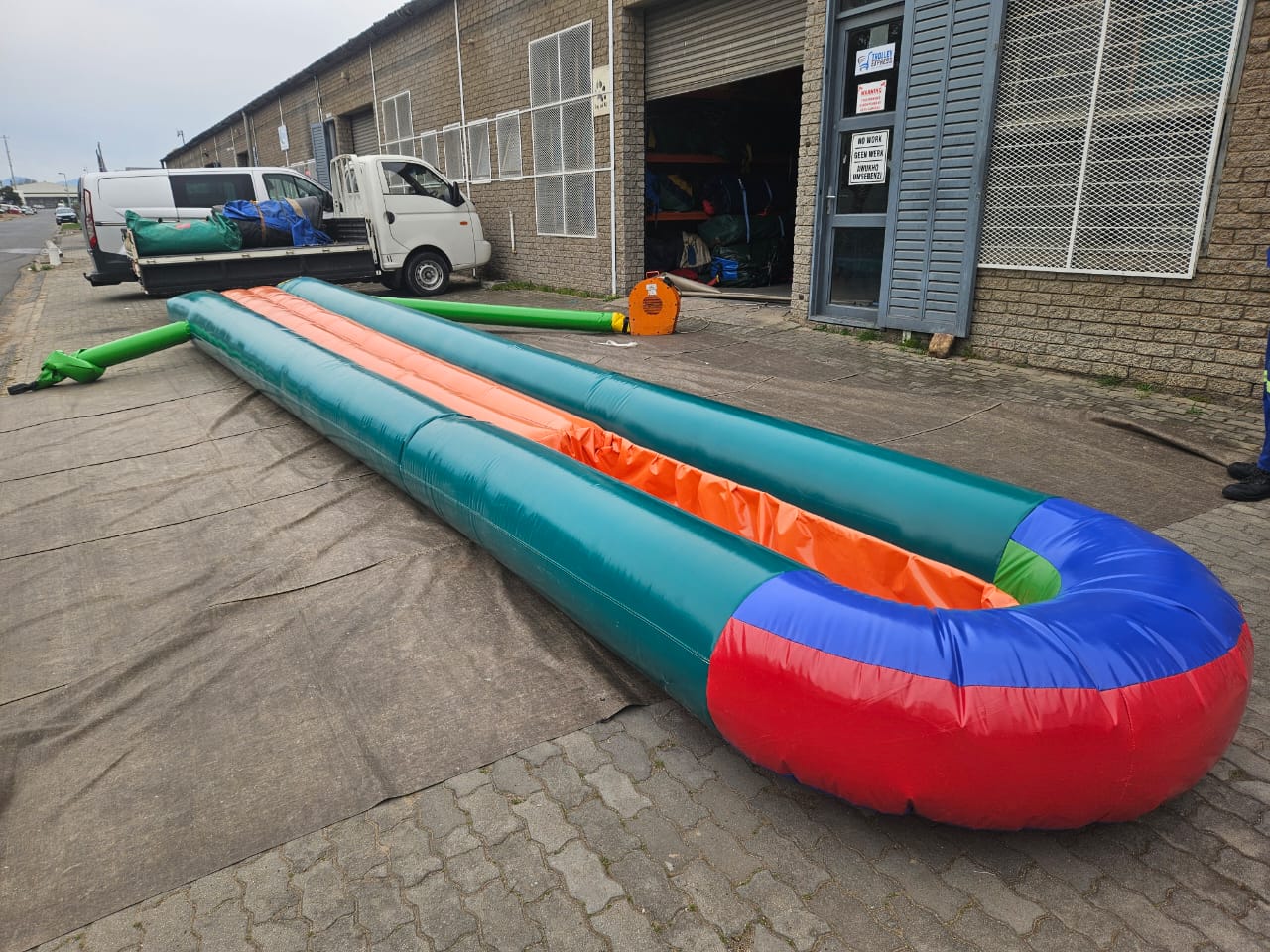 Water Slide with Normal Pond