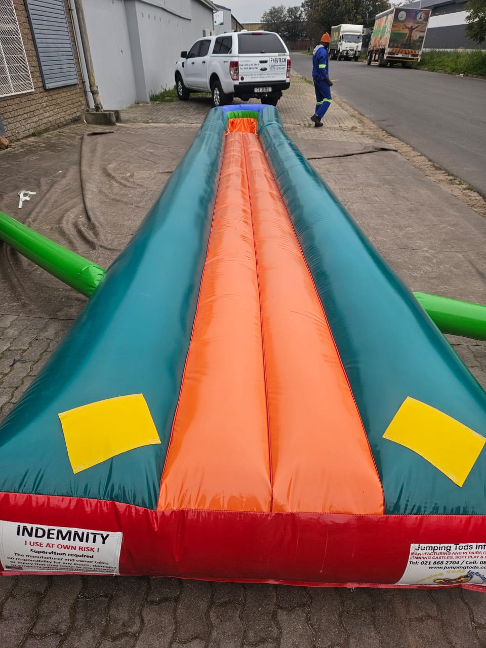 Water Slide with Normal Pond