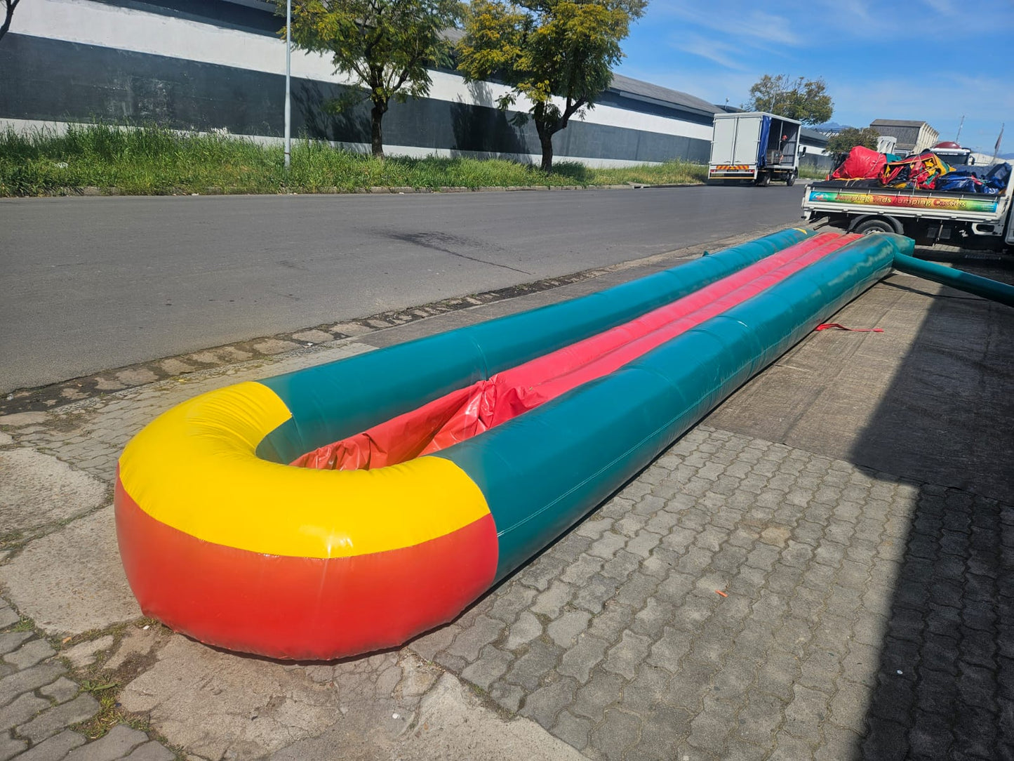 Water Slide with Normal Pond