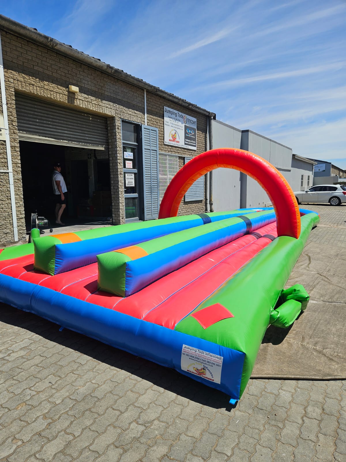 Triple Lane Water Slide