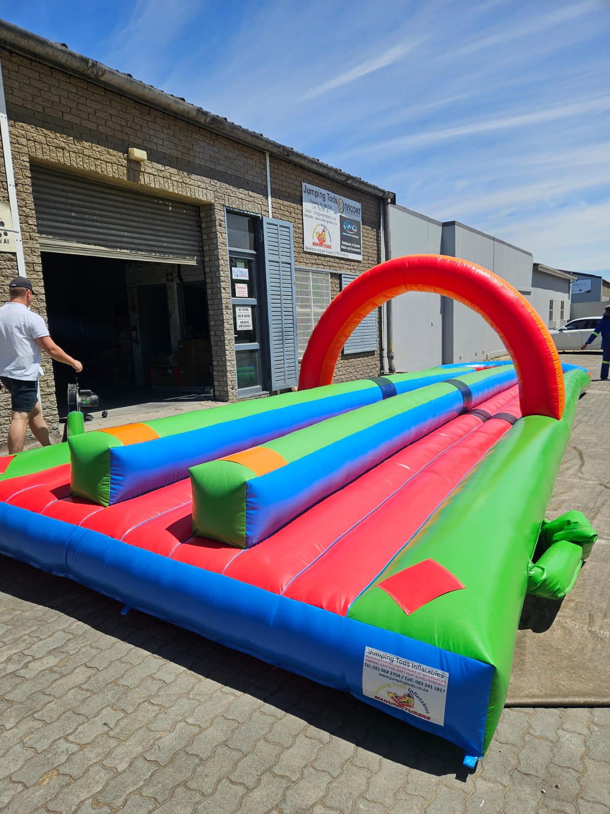 Triple Lane Water Slide