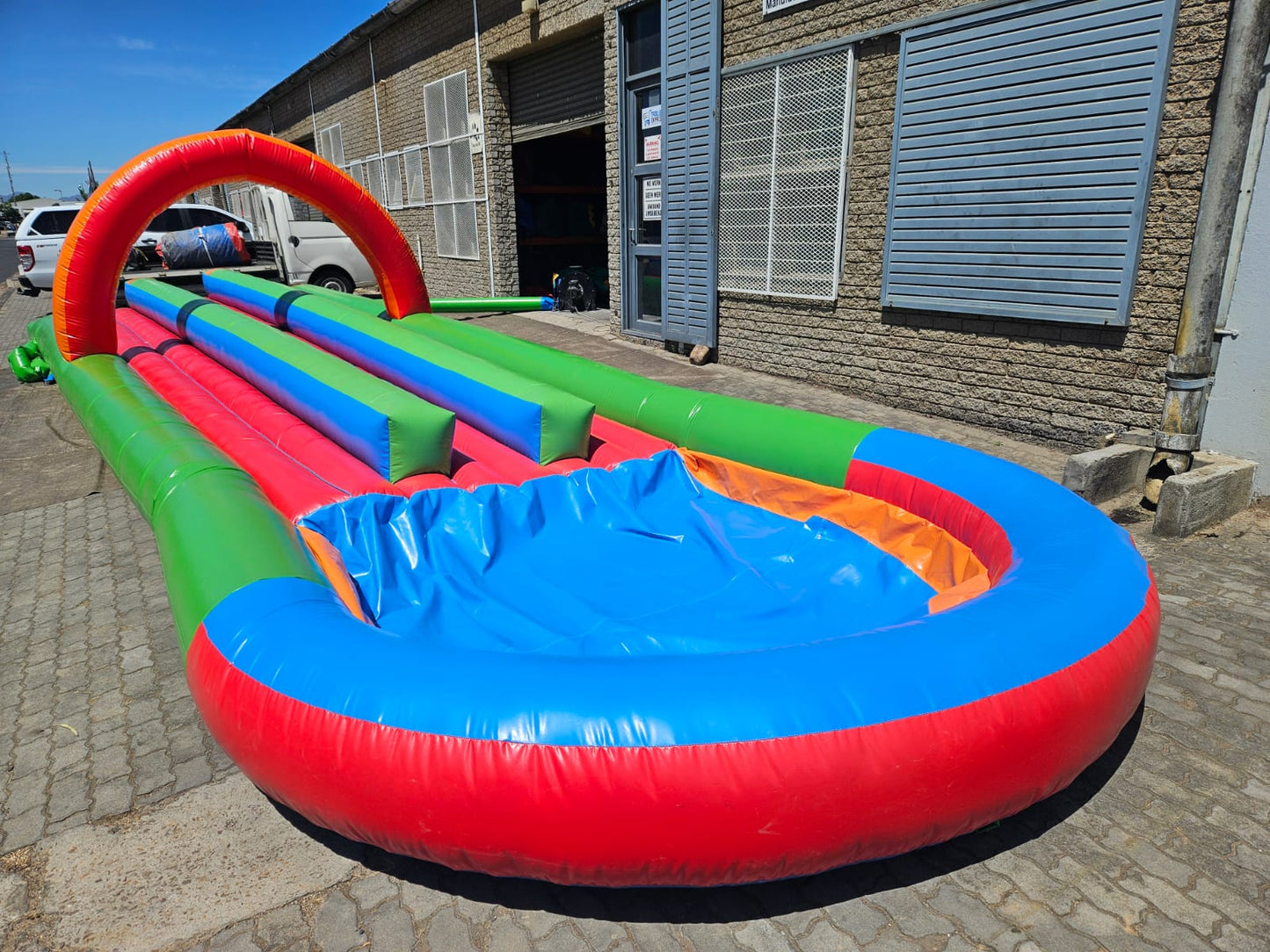 Triple Lane Water Slide