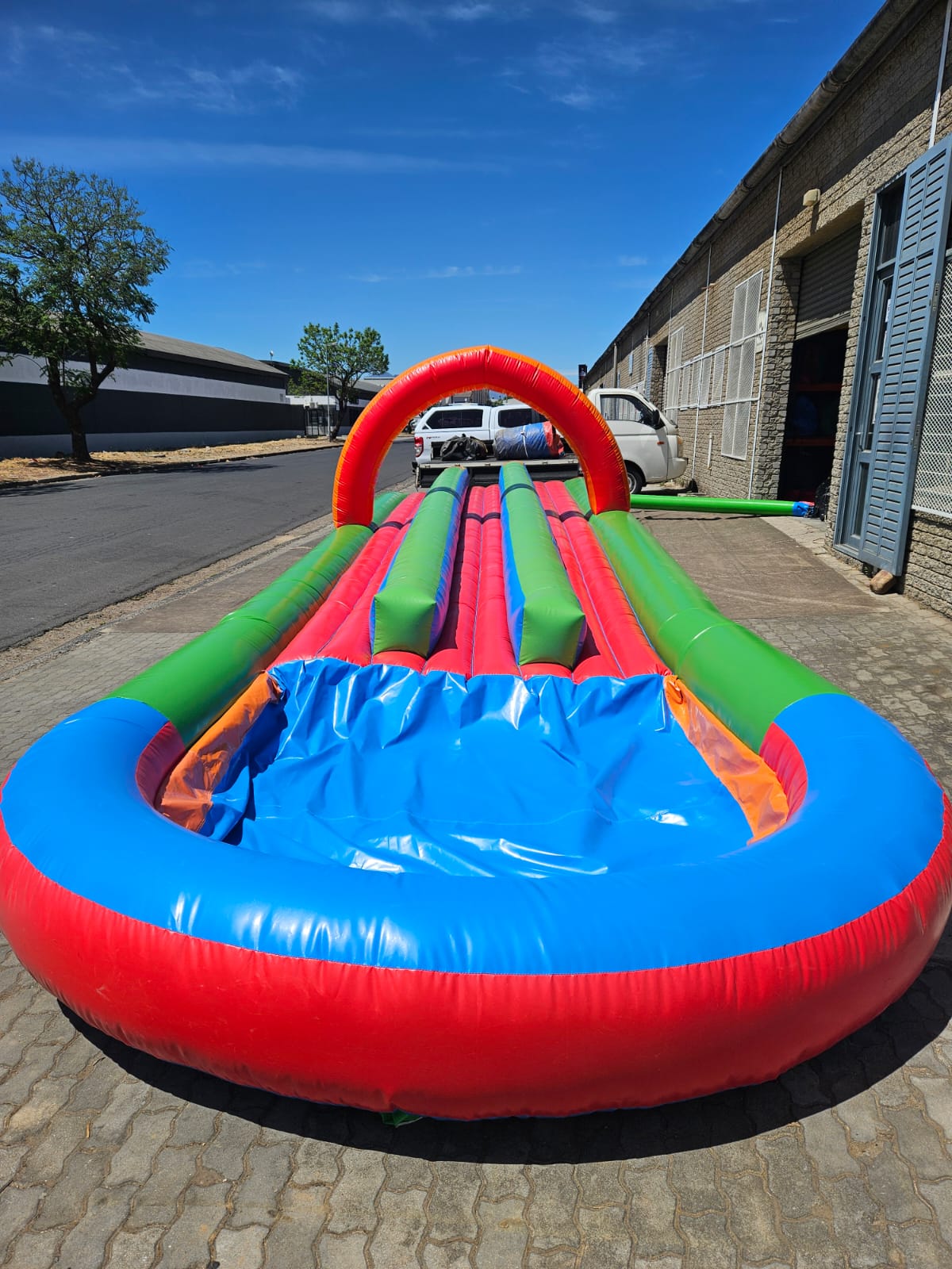 Triple Lane Water Slide