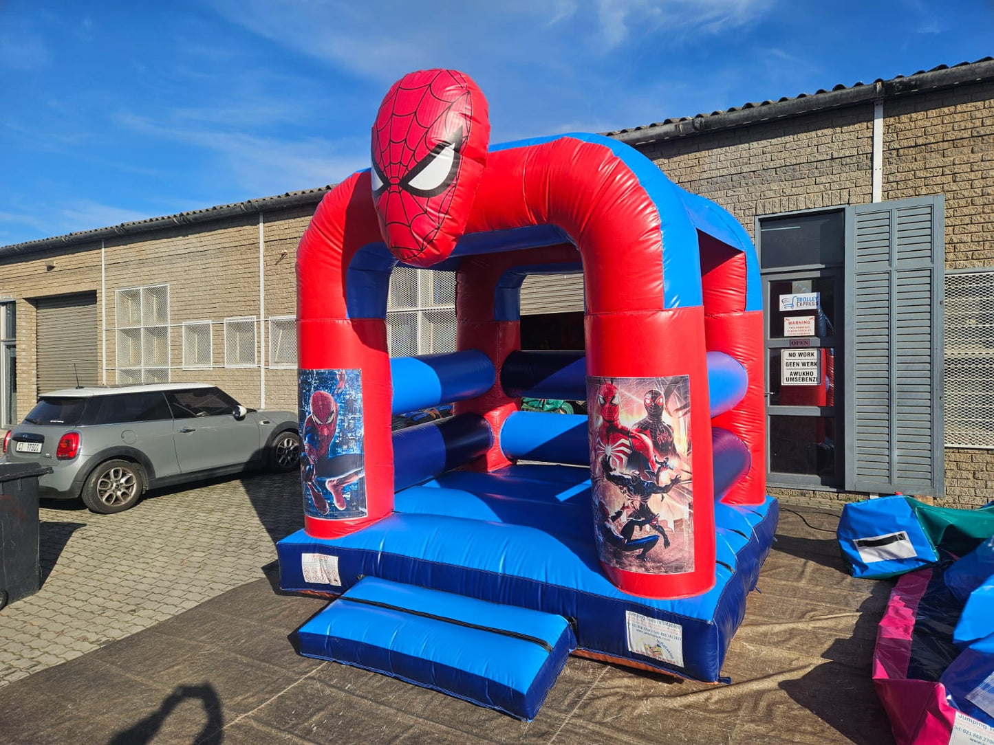 Spiderman Bouncer with Roof