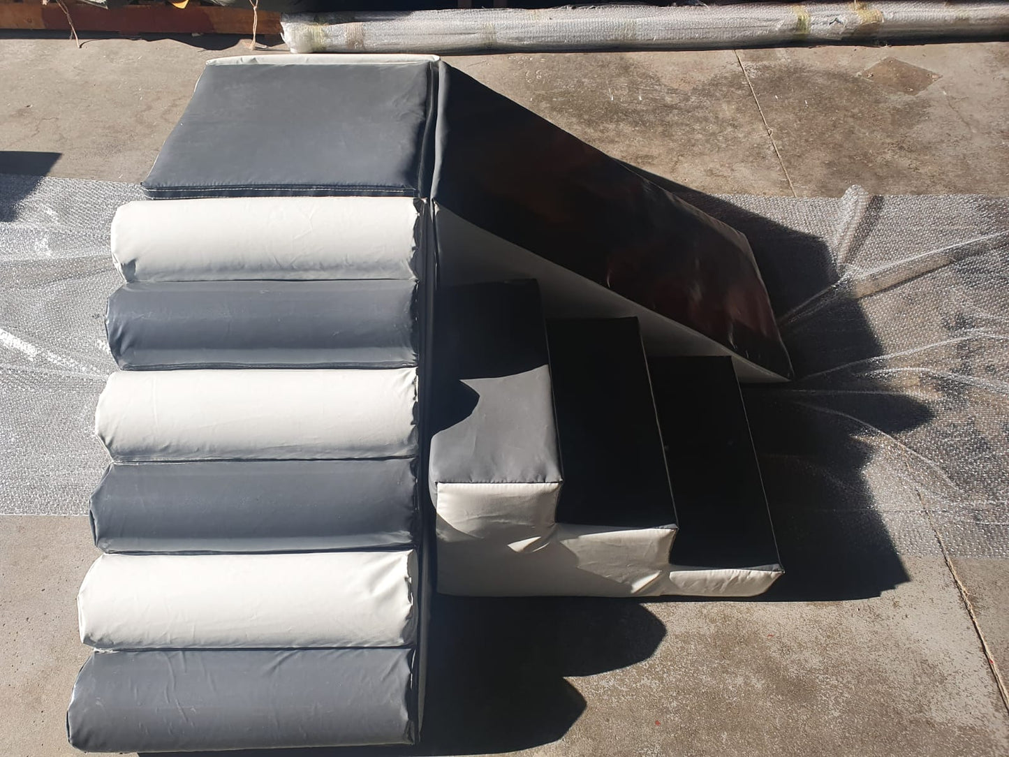 White & Grey Soft Play 4 Piece Set