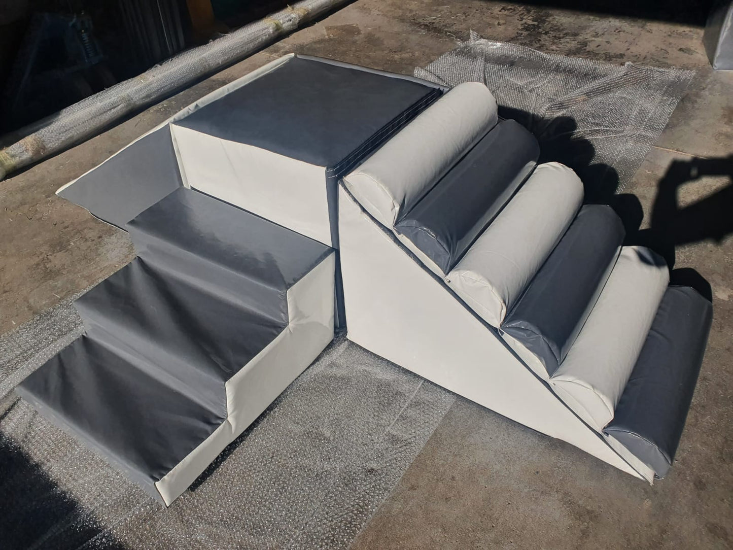 White & Grey Soft Play 4 Piece Set
