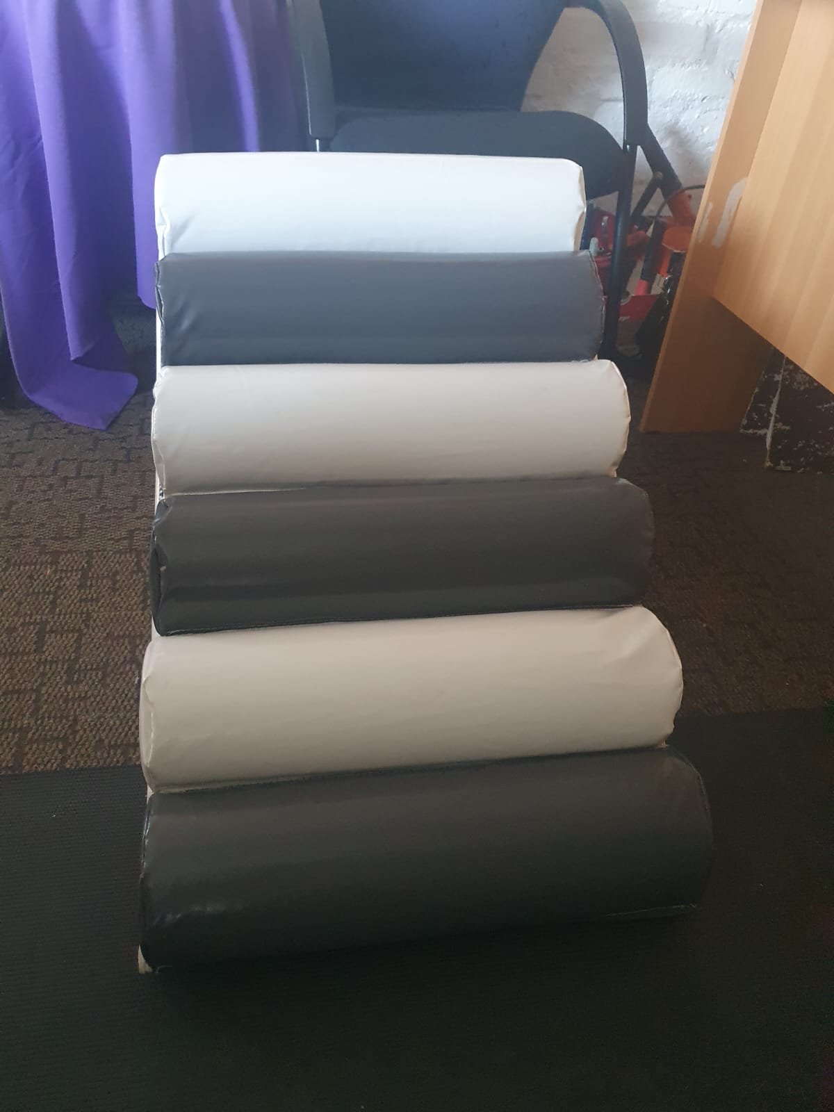 White & Grey Soft Play 4 Piece Set